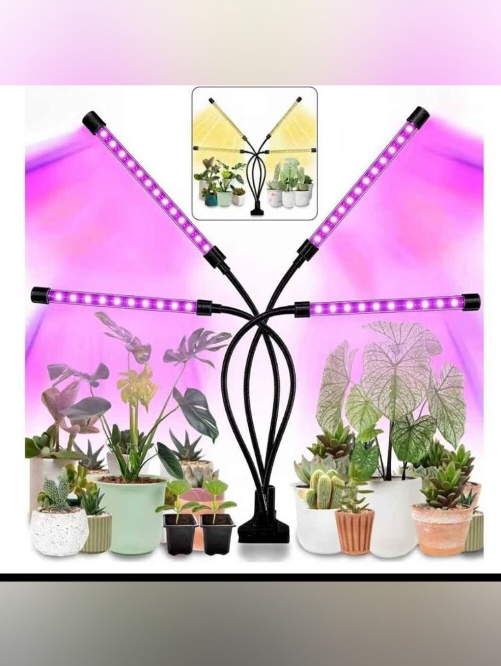 Adjustable LED Grow Light for Indoor Plants